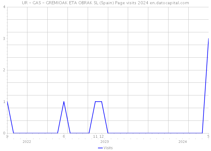 UR - GAS - GREMIOAK ETA OBRAK SL (Spain) Page visits 2024 