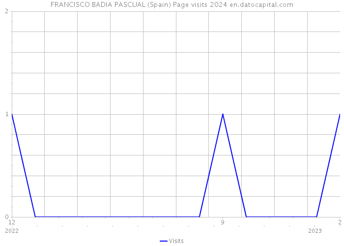 FRANCISCO BADIA PASCUAL (Spain) Page visits 2024 