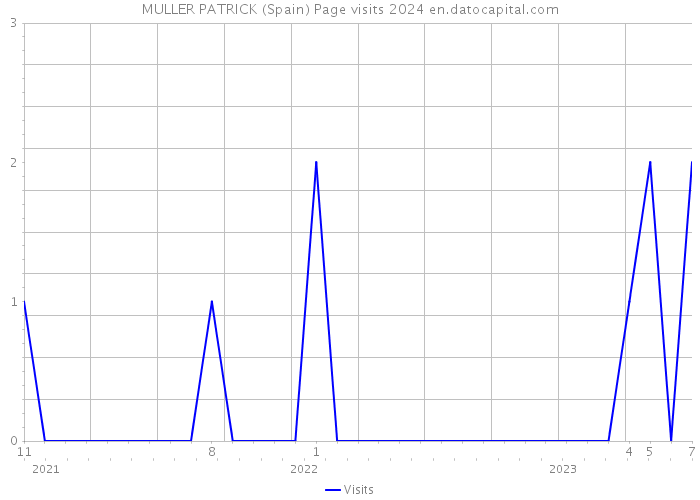 MULLER PATRICK (Spain) Page visits 2024 