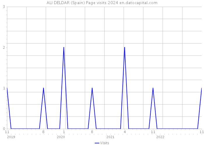 ALI DELDAR (Spain) Page visits 2024 