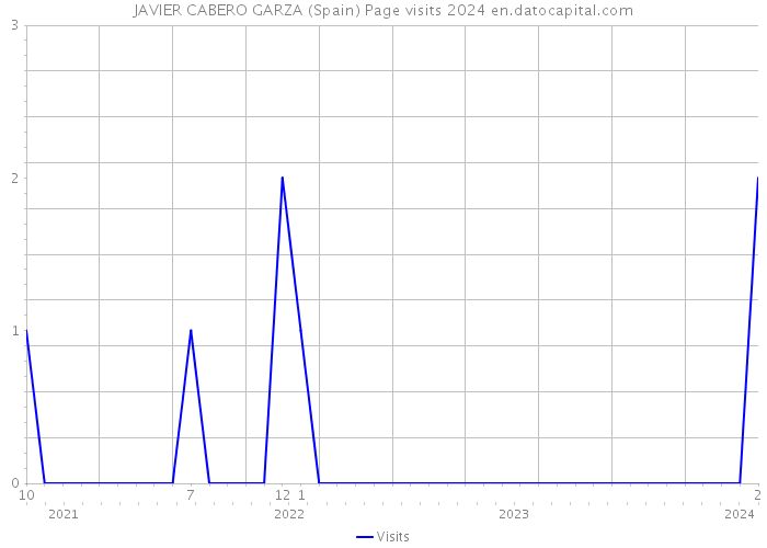 JAVIER CABERO GARZA (Spain) Page visits 2024 