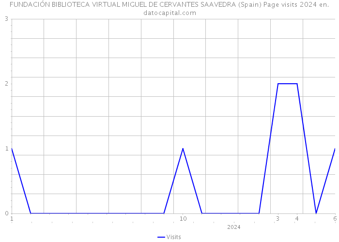 FUNDACIÓN BIBLIOTECA VIRTUAL MIGUEL DE CERVANTES SAAVEDRA (Spain) Page visits 2024 