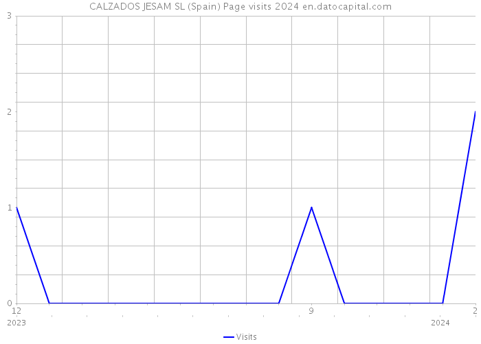 CALZADOS JESAM SL (Spain) Page visits 2024 