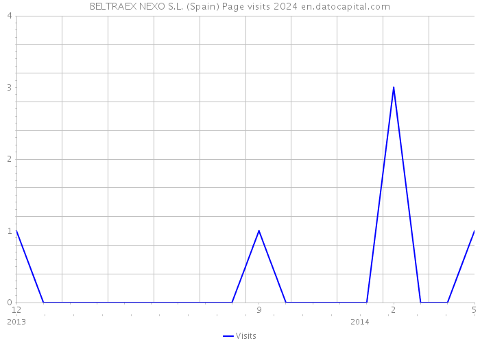 BELTRAEX NEXO S.L. (Spain) Page visits 2024 