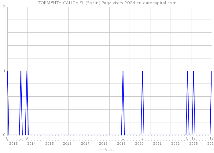 TORMENTA CALIDA SL (Spain) Page visits 2024 