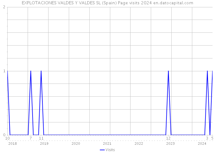 EXPLOTACIONES VALDES Y VALDES SL (Spain) Page visits 2024 