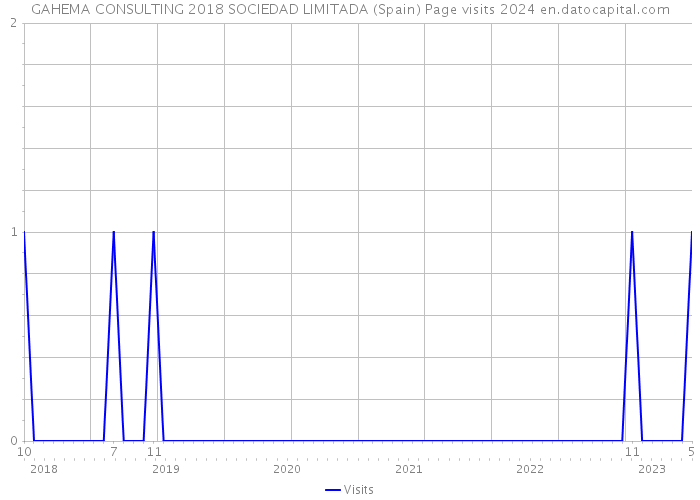 GAHEMA CONSULTING 2018 SOCIEDAD LIMITADA (Spain) Page visits 2024 
