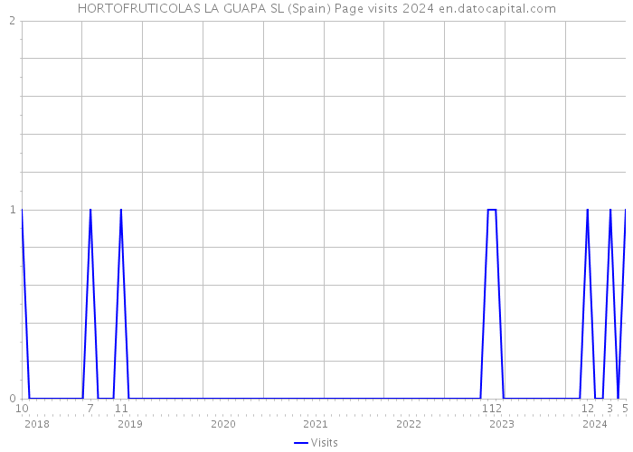HORTOFRUTICOLAS LA GUAPA SL (Spain) Page visits 2024 