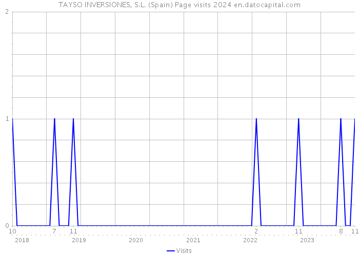 TAYSO INVERSIONES, S.L. (Spain) Page visits 2024 