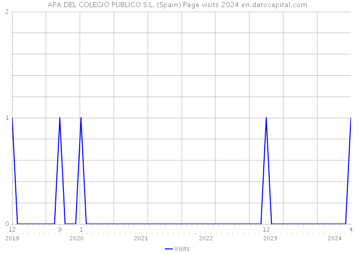 APA DEL COLEGIO PUBLICO S.L. (Spain) Page visits 2024 