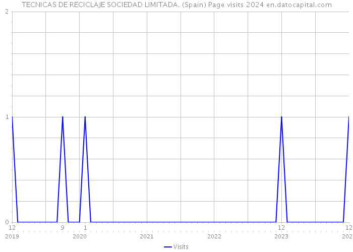 TECNICAS DE RECICLAJE SOCIEDAD LIMITADA. (Spain) Page visits 2024 