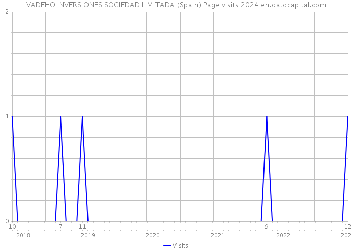 VADEHO INVERSIONES SOCIEDAD LIMITADA (Spain) Page visits 2024 