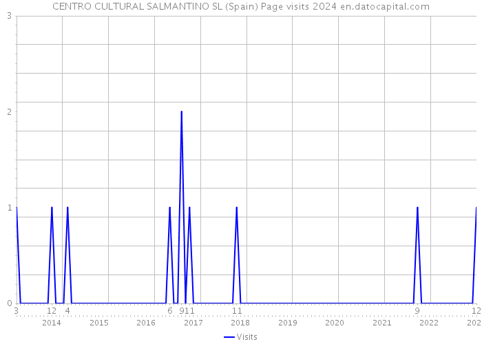 CENTRO CULTURAL SALMANTINO SL (Spain) Page visits 2024 