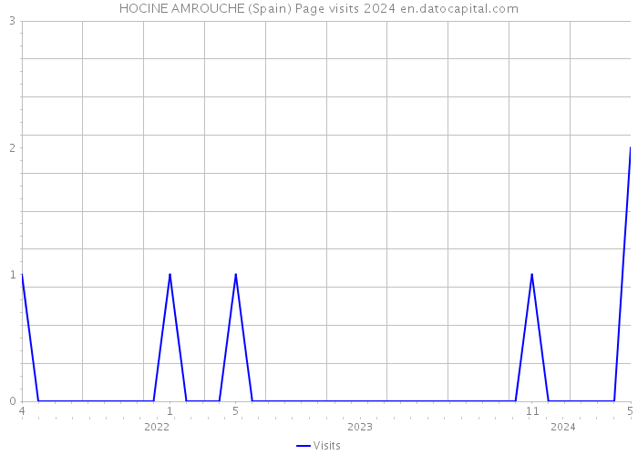HOCINE AMROUCHE (Spain) Page visits 2024 