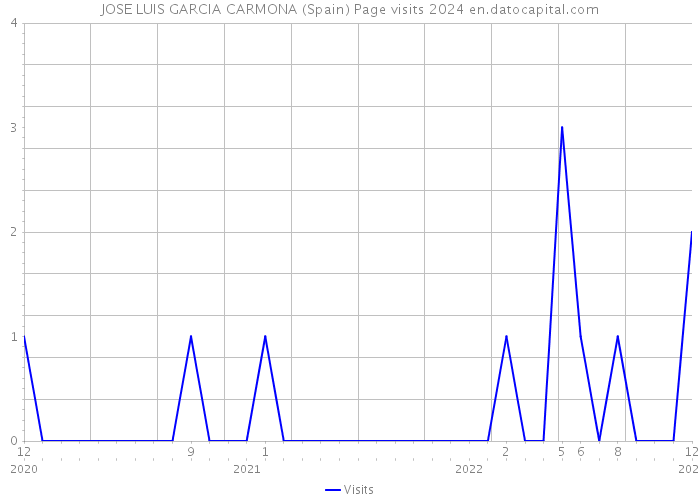 JOSE LUIS GARCIA CARMONA (Spain) Page visits 2024 