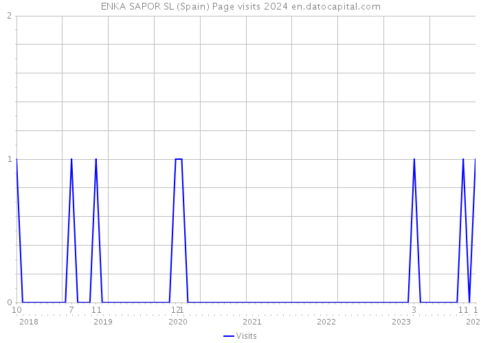 ENKA SAPOR SL (Spain) Page visits 2024 