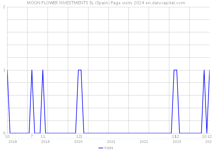 MOON FLOWER INVESTMENTS SL (Spain) Page visits 2024 