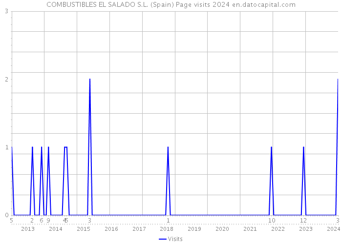 COMBUSTIBLES EL SALADO S.L. (Spain) Page visits 2024 