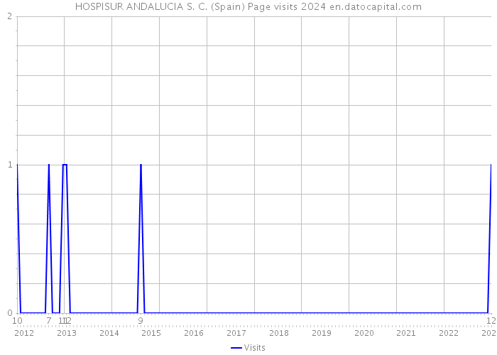 HOSPISUR ANDALUCIA S. C. (Spain) Page visits 2024 