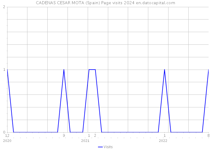 CADENAS CESAR MOTA (Spain) Page visits 2024 