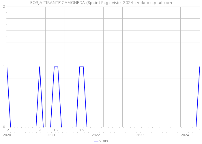 BORJA TIRANTE GAMONEDA (Spain) Page visits 2024 