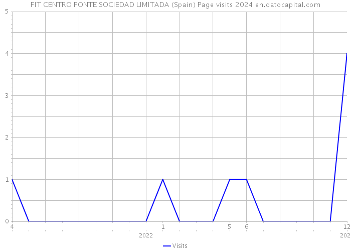 FIT CENTRO PONTE SOCIEDAD LIMITADA (Spain) Page visits 2024 