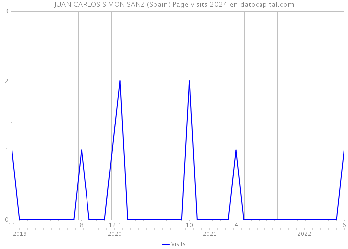 JUAN CARLOS SIMON SANZ (Spain) Page visits 2024 