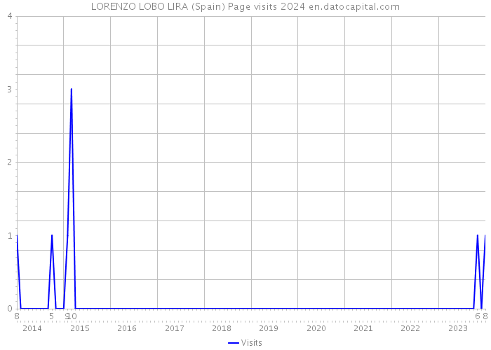 LORENZO LOBO LIRA (Spain) Page visits 2024 