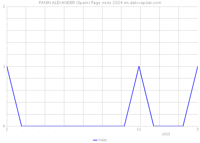 PANIN ALEXANDER (Spain) Page visits 2024 
