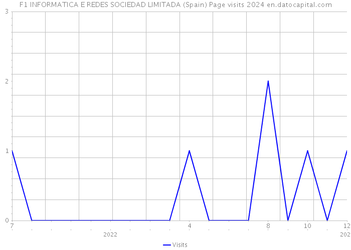 F1 INFORMATICA E REDES SOCIEDAD LIMITADA (Spain) Page visits 2024 