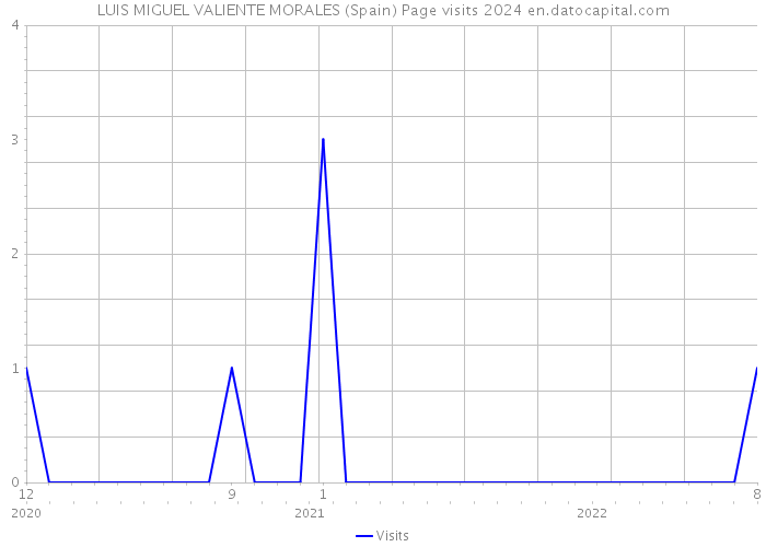 LUIS MIGUEL VALIENTE MORALES (Spain) Page visits 2024 