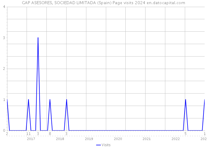 GAP ASESORES, SOCIEDAD LIMITADA (Spain) Page visits 2024 