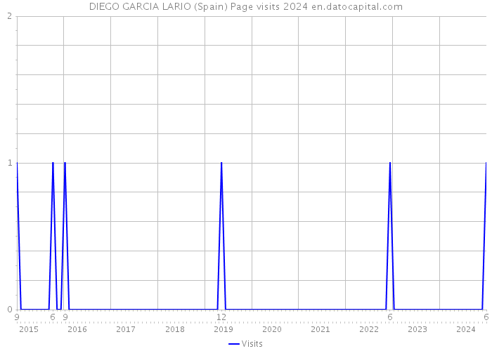 DIEGO GARCIA LARIO (Spain) Page visits 2024 