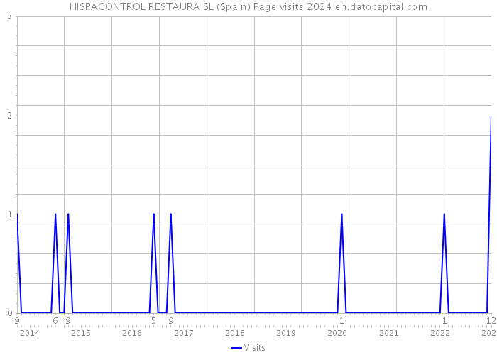 HISPACONTROL RESTAURA SL (Spain) Page visits 2024 