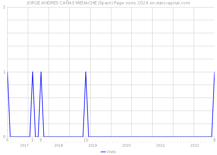 JORGE ANDRES CAÑAS MENACHE (Spain) Page visits 2024 