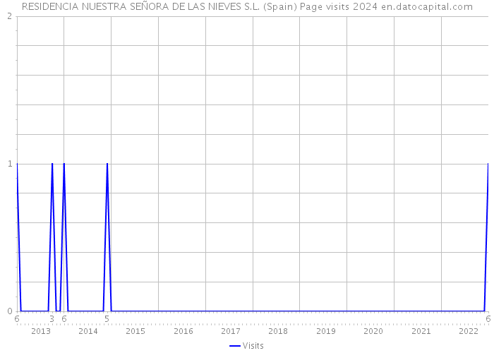 RESIDENCIA NUESTRA SEÑORA DE LAS NIEVES S.L. (Spain) Page visits 2024 