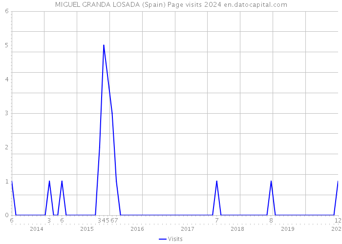 MIGUEL GRANDA LOSADA (Spain) Page visits 2024 