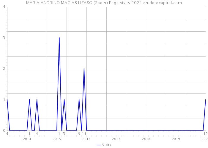 MARIA ANDRINO MACIAS LIZASO (Spain) Page visits 2024 