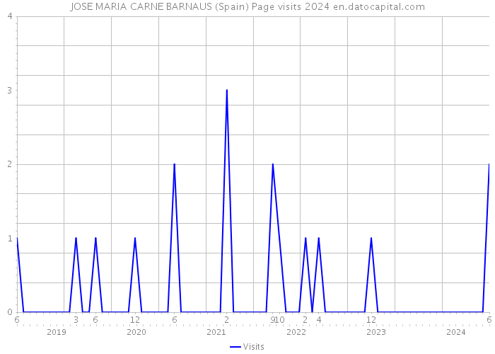 JOSE MARIA CARNE BARNAUS (Spain) Page visits 2024 