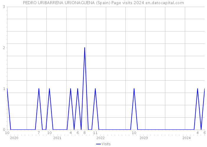 PEDRO URIBARRENA URIONAGUENA (Spain) Page visits 2024 