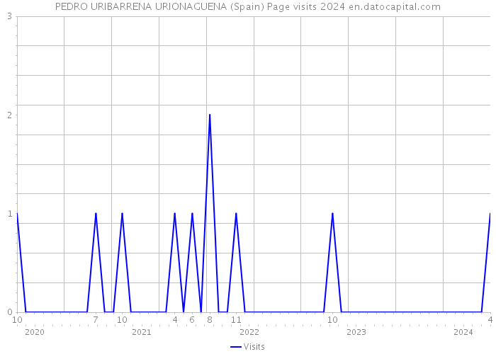 PEDRO URIBARRENA URIONAGUENA (Spain) Page visits 2024 