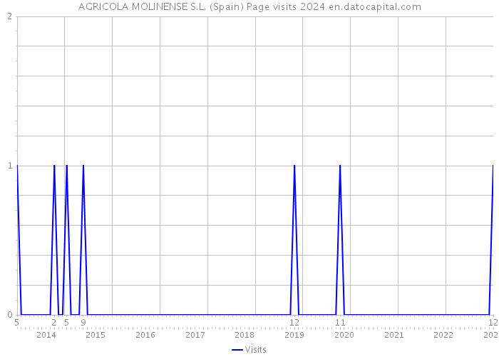 AGRICOLA MOLINENSE S.L. (Spain) Page visits 2024 