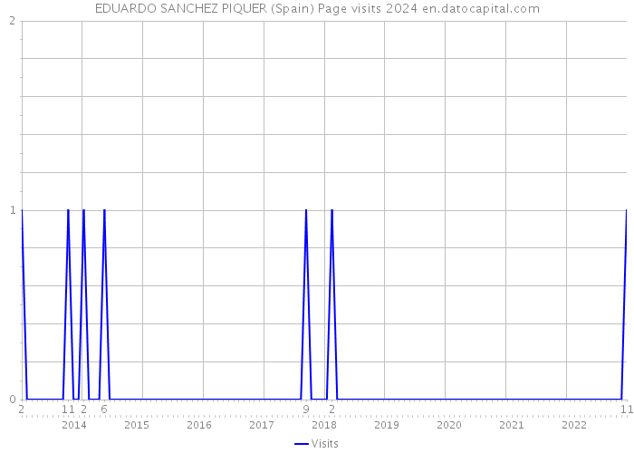 EDUARDO SANCHEZ PIQUER (Spain) Page visits 2024 