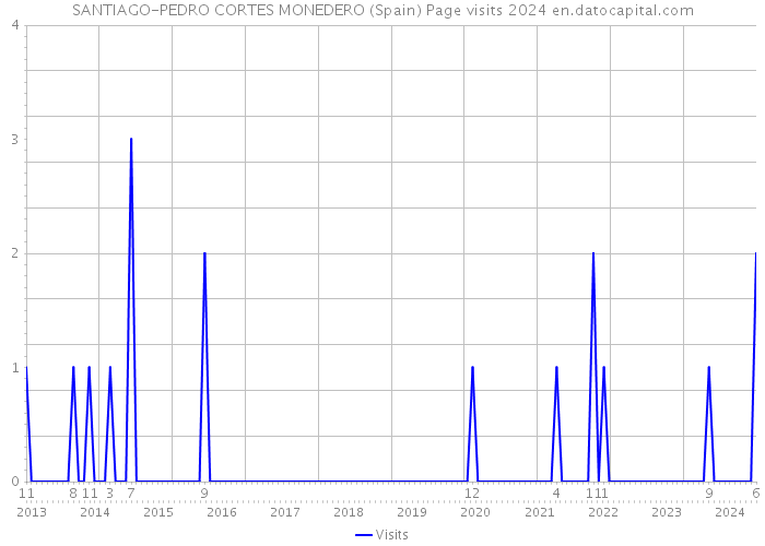SANTIAGO-PEDRO CORTES MONEDERO (Spain) Page visits 2024 