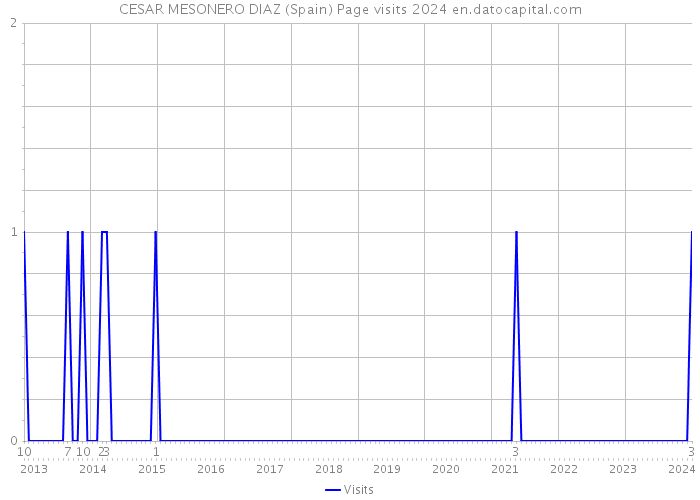 CESAR MESONERO DIAZ (Spain) Page visits 2024 