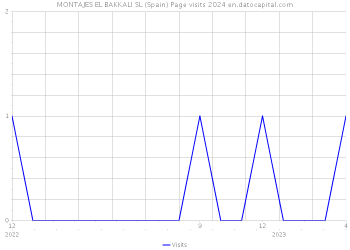 MONTAJES EL BAKKALI SL (Spain) Page visits 2024 