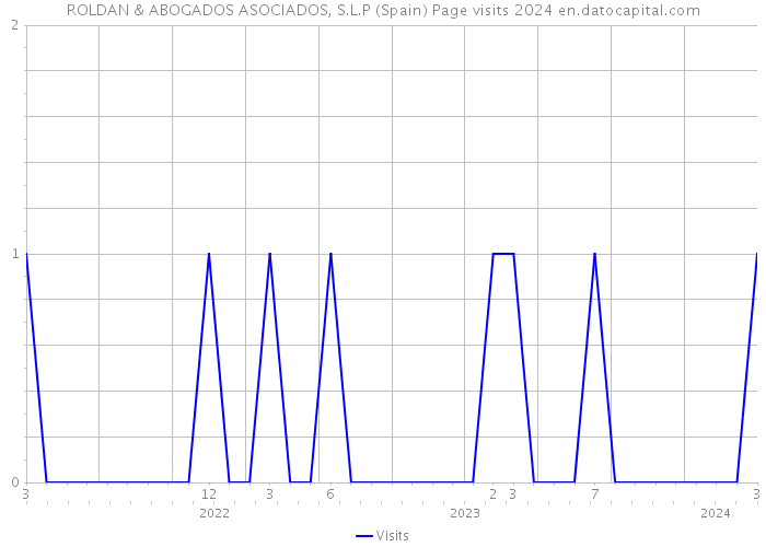 ROLDAN & ABOGADOS ASOCIADOS, S.L.P (Spain) Page visits 2024 