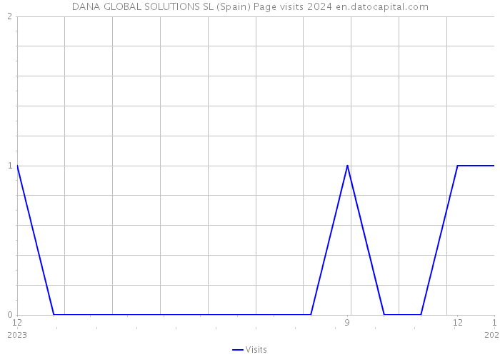 DANA GLOBAL SOLUTIONS SL (Spain) Page visits 2024 