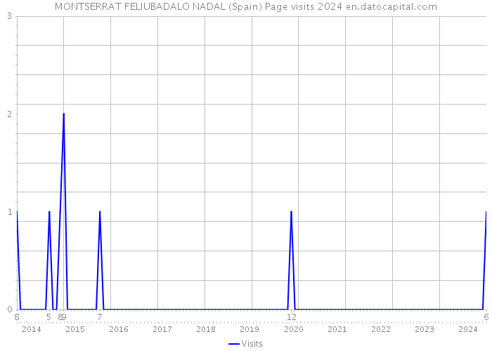 MONTSERRAT FELIUBADALO NADAL (Spain) Page visits 2024 