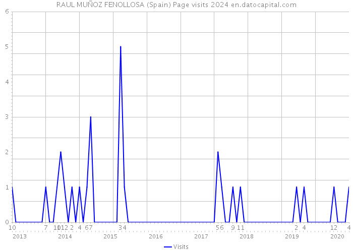 RAUL MUÑOZ FENOLLOSA (Spain) Page visits 2024 